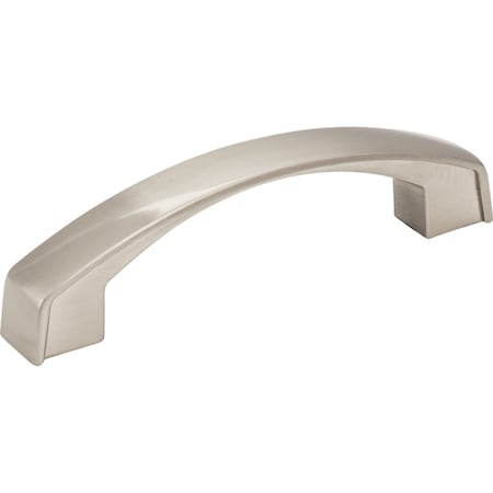Jeffrey Alexander 96 mm Center-to-Center Satin Nickel Merrick Cabinet Pull 549-96SN